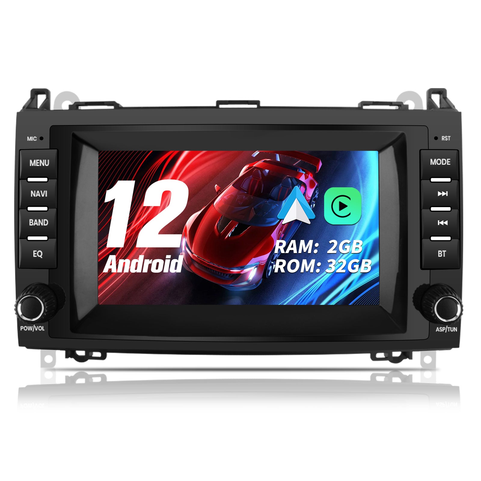 AWESAFE Android 10.0 [2GB+32GB] Radio Coche 1 DIN con Pantalla