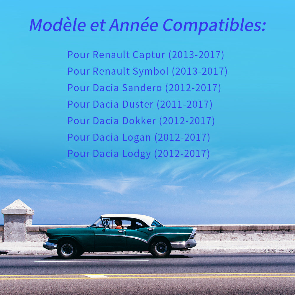 AWESAFE Autoradio Android 12 pour Renault Dacia Duster Sandero Captur Lodgy Symbol Logan Dokker【2Go+32Go】 avec Carplay Android Auto 7 Pouces Écran GPS/Bluetooth/Commande au Volant/Aide au Parking AWESAFE