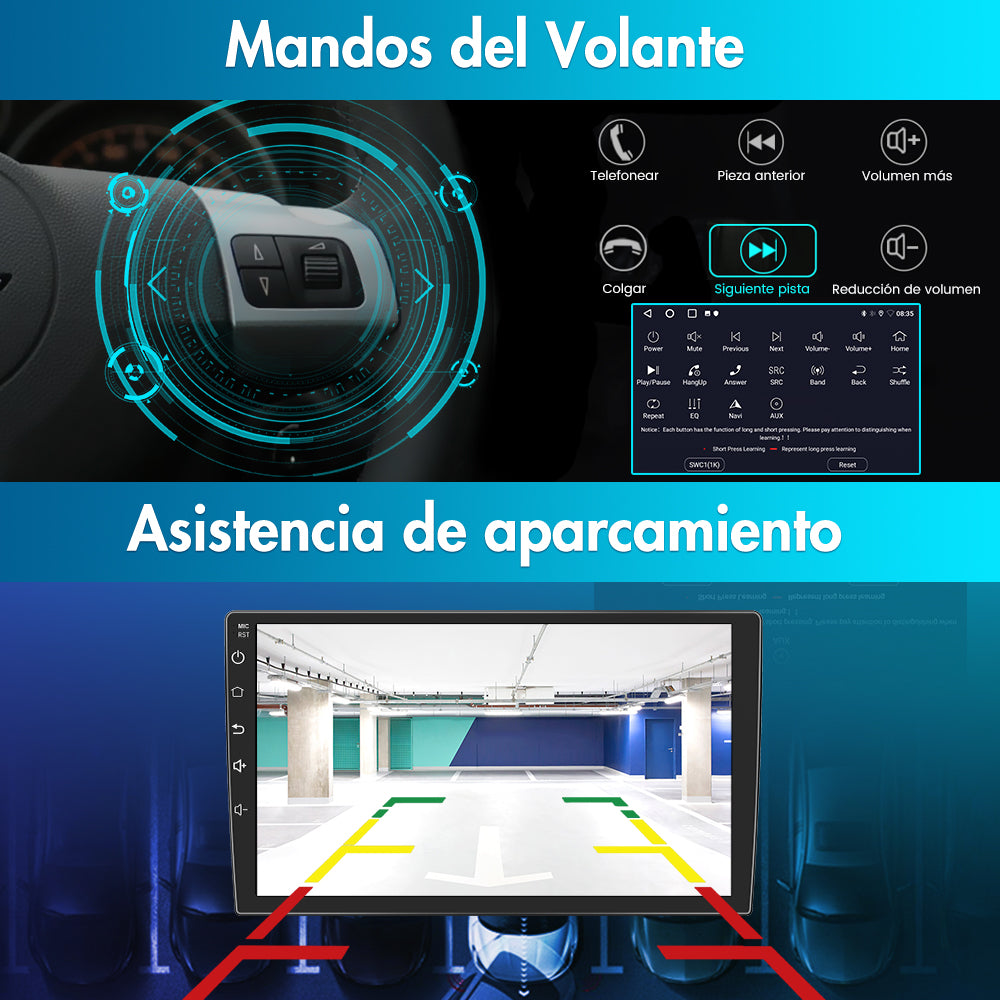AWESAFE Android Car Stereo Para Ford Focus Mk2 2004-2011 Actualización de Radio con Pantalla táctil con Carplay inalámbrico Android Auto, Soporte Bluetooth WiFi navegación GPS AWESAFE