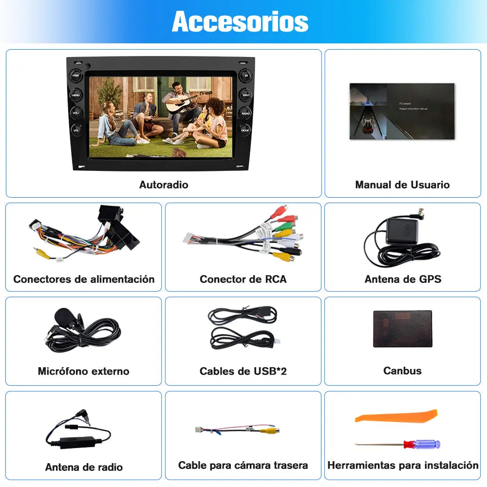 AWEASFE 2+64G Android 13 Radio de Coche para Renault Megane 2003-2009,7 Pulgadas con Carplay/Android Auto/Mirror Link/Bluetooth/GPS FM RDS/WiFi/SWC/EQ AWESAFE SHOP