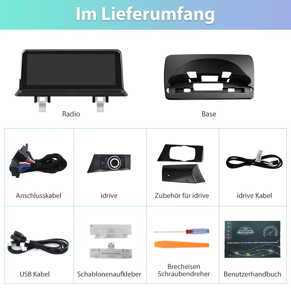 AWESAFE 10.25 Zoll Autoradio Für BMW 1 Series E81 E82 E87 E88 2005-2012 ohne Bildschirm,Wireless Carplay Android Auto AWESAFE