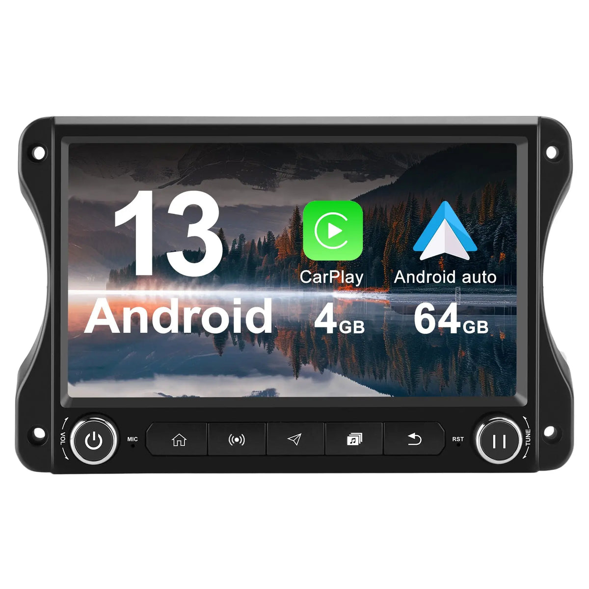AWESAFE 10" Touchscreen Car Stereo for Jeep Wrangler JL 2018-2022 & Gladiator 2020-2022 - Bluetooth, Built-in DSP, GPS Navigation, Steering Wheel Control, Wireless CarPlay & Android Auto AWESAFE SHOP