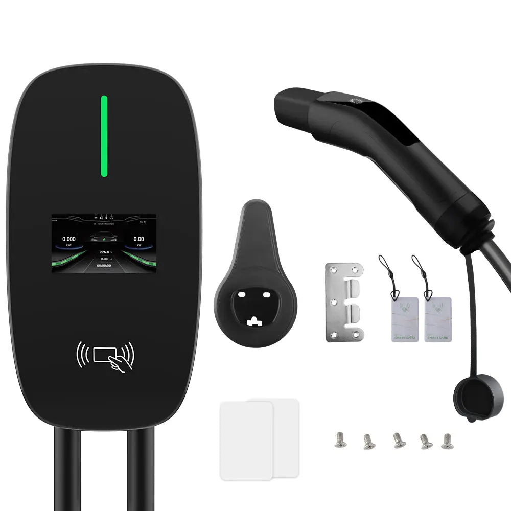 AWESAFE 50A Level 2 EV Charger for Tesla NEMA 14-50/Hardwired WiFi Enabled, Smart APP Control Electric Vehicle Charging Stations - 240V, Indoor/Outdoor Car Charging Station AWESAFE