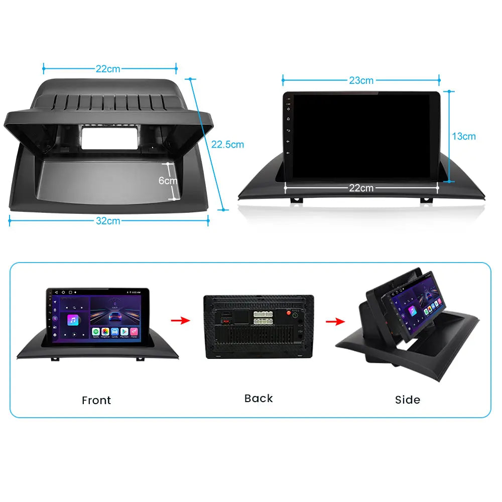 AWESAFE 9" Android 13 Car Stereo for BMW X3 E83 2004-2012 - Wireless CarPlay/Android Auto, 2GB+32GB, Bluetooth/FM/GPS/DSP/Mirror Link Touchscreen AWESAFE SHOP