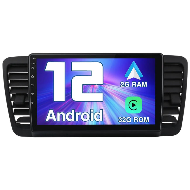 AWESAFE Android 12 Car Radio Stereo for Subaru Legacy Outback 2005 2006 2007 2008 2009 with Wireless Apple Carplay and Android Auto 9 inch Touchscreen and WiFi GPS Navigation AWESAFE