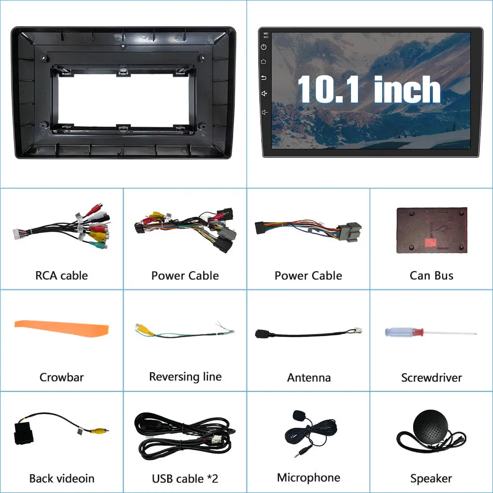 AWESAFE Android 13 10 Inch Car Stereo with Touchscreen, Wireless CarPlay & Android Auto, Bluetooth GPS Steering Wheel Control, 4GB RAM 64GB Storage, Qualcomm 6125 - Compatible with GMC YUKON Sierra Savana Chevrolet Silverado HHR Suburban AWESAFE