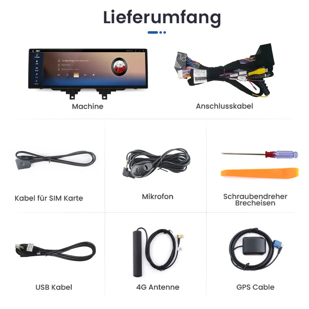 AWESAFE Android 13 Autoradio 14,9-Zoll Touchscreen 8-Kern 8+128GB für BMW 3er F30/F31/F34 & 4er F32/F33/F36 (2013-2017) mit NBT-System, Bluetooth, Apple CarPlay & Android Auto AWESAFE