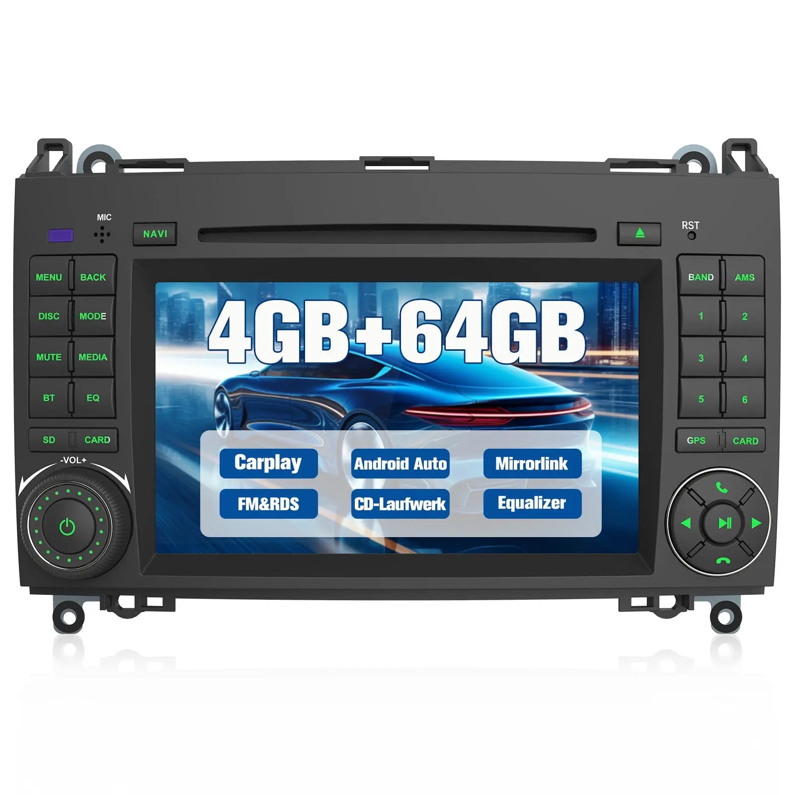 AWESAFE Autoradio Android 13 2Go+32Go pour Mercedes-Benz Vito Viano Sprinter W639/Classe B W245/W169 9''Écran Carplay Android Auto - Auto