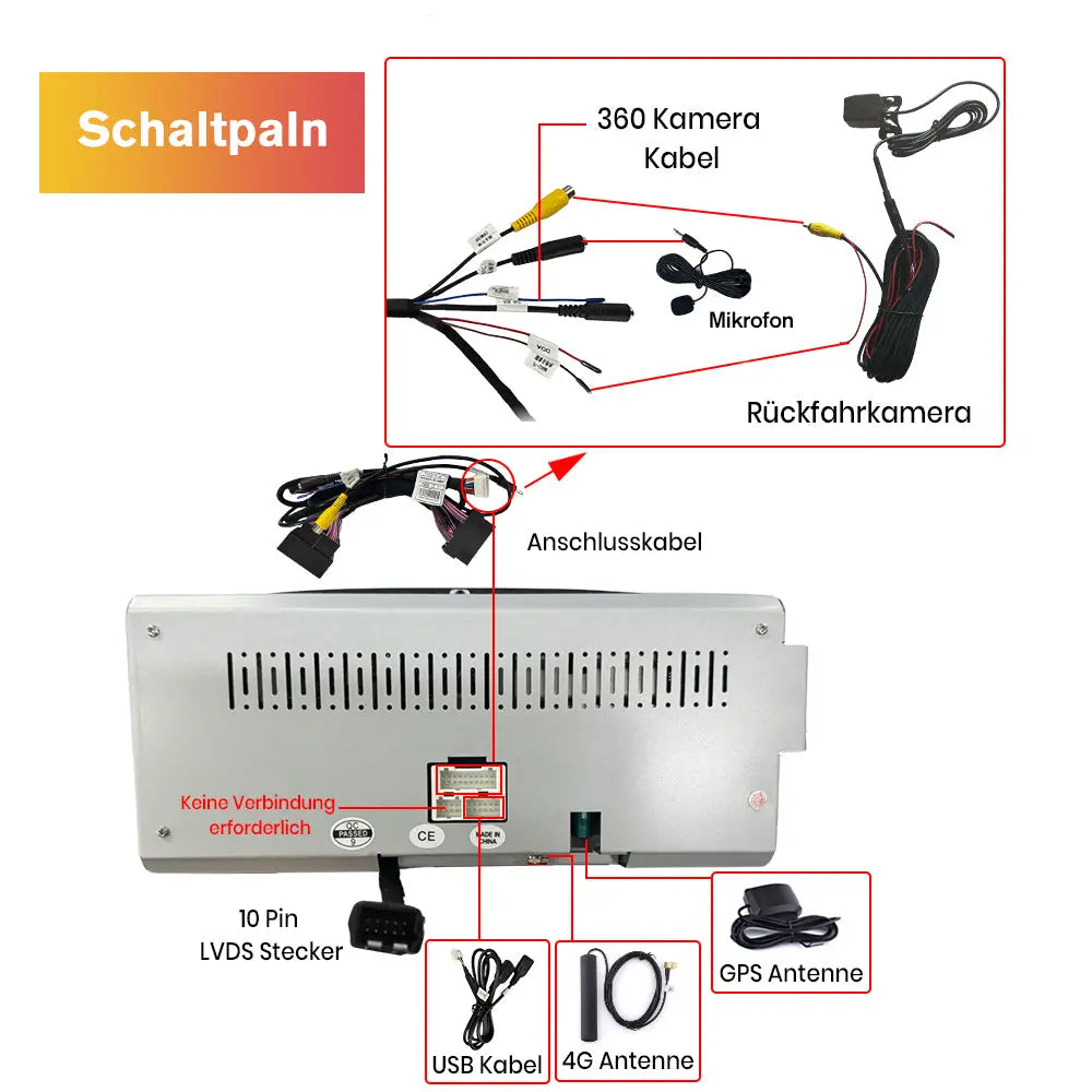 AWESAFE Android 13 Autoradio Stereo 8,8-Zoll für BMW 3er E90 E91 E92 E93 & 5er E60 E61 E63 E64 mit CCC-System, Apple CarPlay & Android Auto AWESAFE
