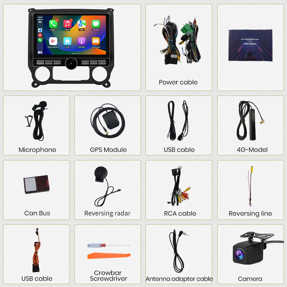 AWESAFE Android 13 Car Radio Stereo for Chevrolet Silverado 2014-2018,10.6-Inch Touchscreen,Qualcomm Chip,4GB+64G ,with Backup Camera, Supports Bluetooth 5.0,Wireless CarPlay & Android Auto AWESAFE