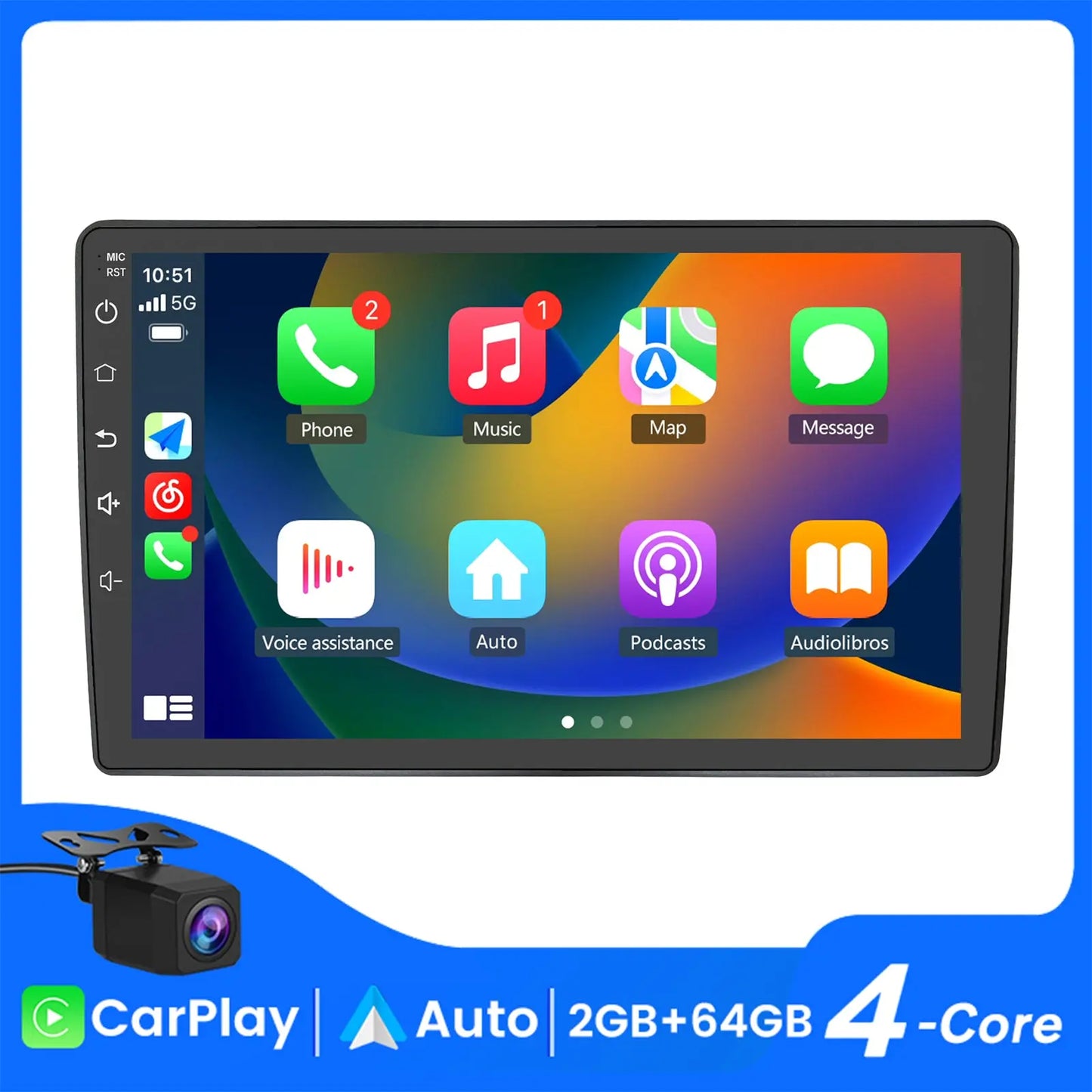 AWESAFE Android 13 Car Radio Stereo for Chevrolet Silverado GMC Sierra with Built-in Wireless Apple CarPlay & Android Auto AWESAFE