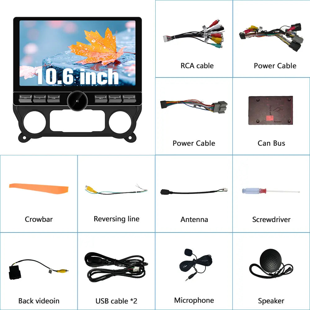 AWESAFE Android 13 Car Radio Stereo for Chevy Chevrolet Silverado 2007-2013 with 10.1 Inch Touchscreen, Dual Knobs, Bluetooth/GPS/FM, Wireless CarPlay & Android Auto AWESAFE