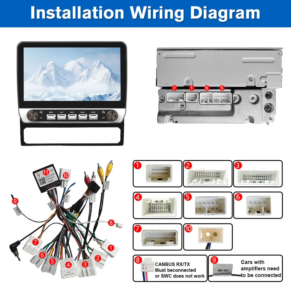 AWESAFE Android 13 Car Radio Stereo for Toyota Tacoma 2005-2015 | 10 Inch Touchscreen | 2GB+64GB | Bluetooth | Steering Wheel Control | Wireless CarPlay & Android Auto AWESAFE