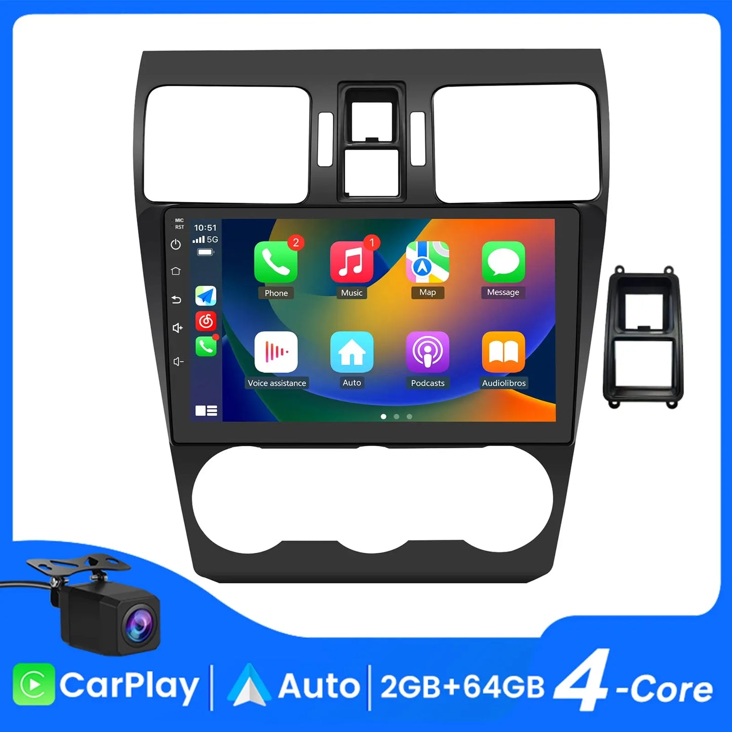 AWESAFE Android 13 Car Stereo Radio for Subaru Forester WRX Impreza 2013-2015 with Built-in Wireless Apple CarPlay & Android Auto AWESAFE