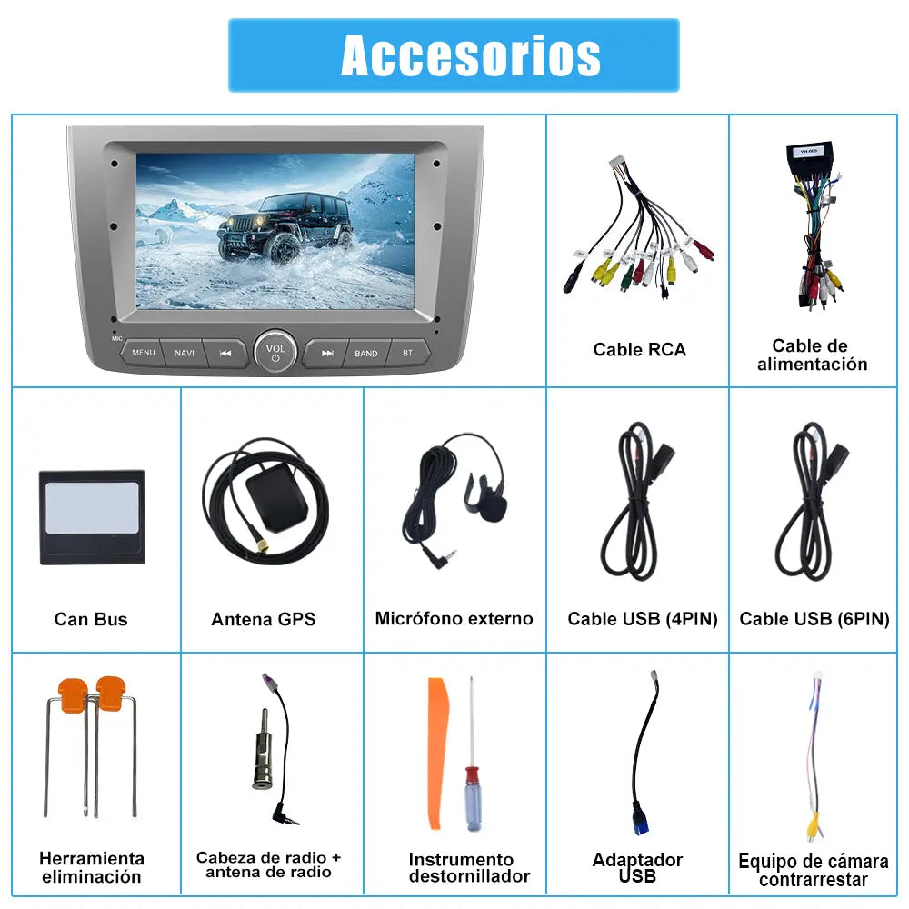 AWESAFE Android 13 Radio de Coche 7 Pulgadas 2GB+64GB con Bluetooth/FM/RDS/GPS, CarPlay y Android Auto Inalámbricos - Para Alfa Romeo Mito 2008-2019 AWESAFE