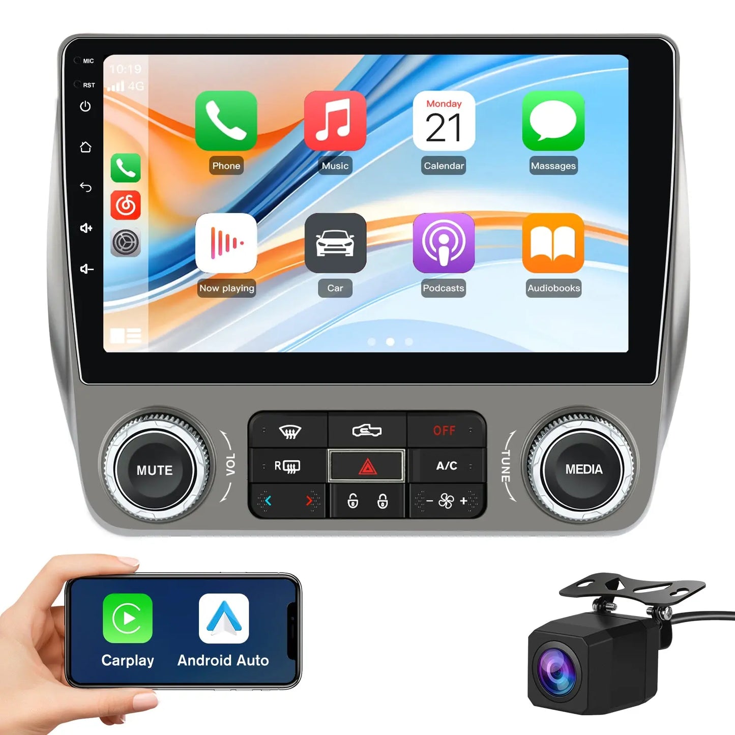 AWESAFE Android Car Radio 9 Inch with CarPlay Bluetooth WiFi SWC FM Radio for Chevrolet Camaro 2010-2015 AWESAFE