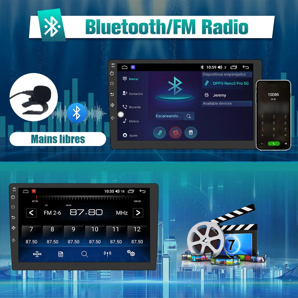 AWESAFE Autoradio Android 12 pour BMW 5 Série E39 1995-2003 E53 X5 M5,écran Tactile 9 Pouces avec Cadre Prise en Charge de la Navigation Carplay sans Fil Android sans Fil Bluetooth WiFi RDS Radio AWESAFE