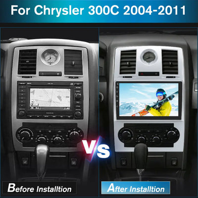 AWESAFE Car Radio Stereo Andriod 12 for Chrysler 300C 2004-2011 with GPS Navigation Apple CarPlay Andriod Auto AWESAFE