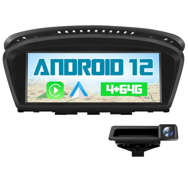 AWESAFE Car Radio Stereo Android 12 for BMW 3 5 Series E60 E90 E93 8.8inch Screen 2009-2012 CIC System AWESAFE