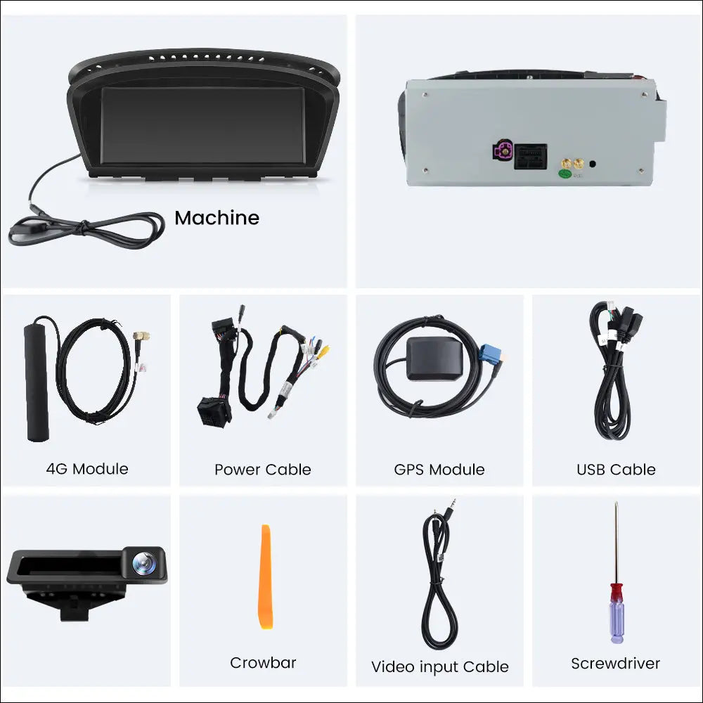 AWESAFE Car Radio Stereo Android 12 for BMW 3 5 Series E60 E90 E93 8.8inch Screen 2009-2012 CIC System AWESAFE