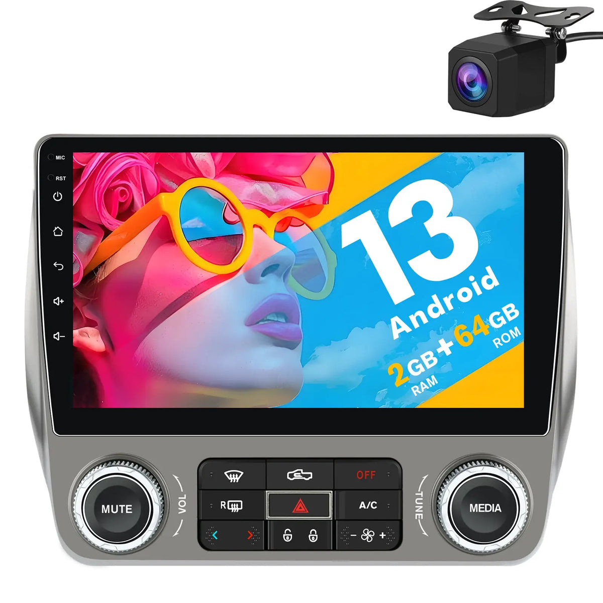 AWESAFE Car Radio Stereo with Wireless CarPlay & Android Auto GPS for Chevrolet Chevy Camar 2008-2015 AWESAFE