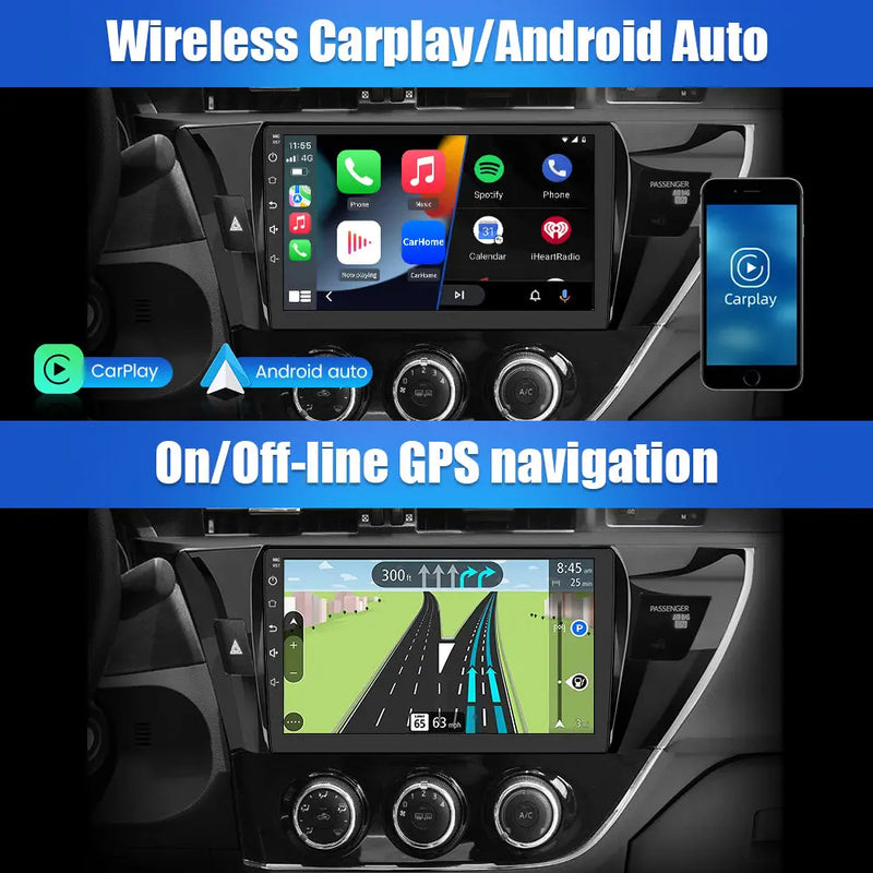 AWESAFE Car Radio for Toyota Corolla 2014 2015 2016 Built in Carplay/Android Auto,Android 12 Head Unit 2G RAM 32G ROM AWESAFE