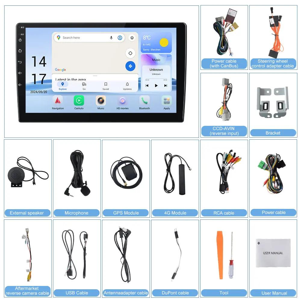 AWESAFE Car Stereo 10.1 Inch Android 13 for Chevrolet Tahoe 2015-2019-Snapdragon 6125, 4G+64G, CarPlay & Android Auto, GPS, Dual Bluetooth 5.0 AWESAFE