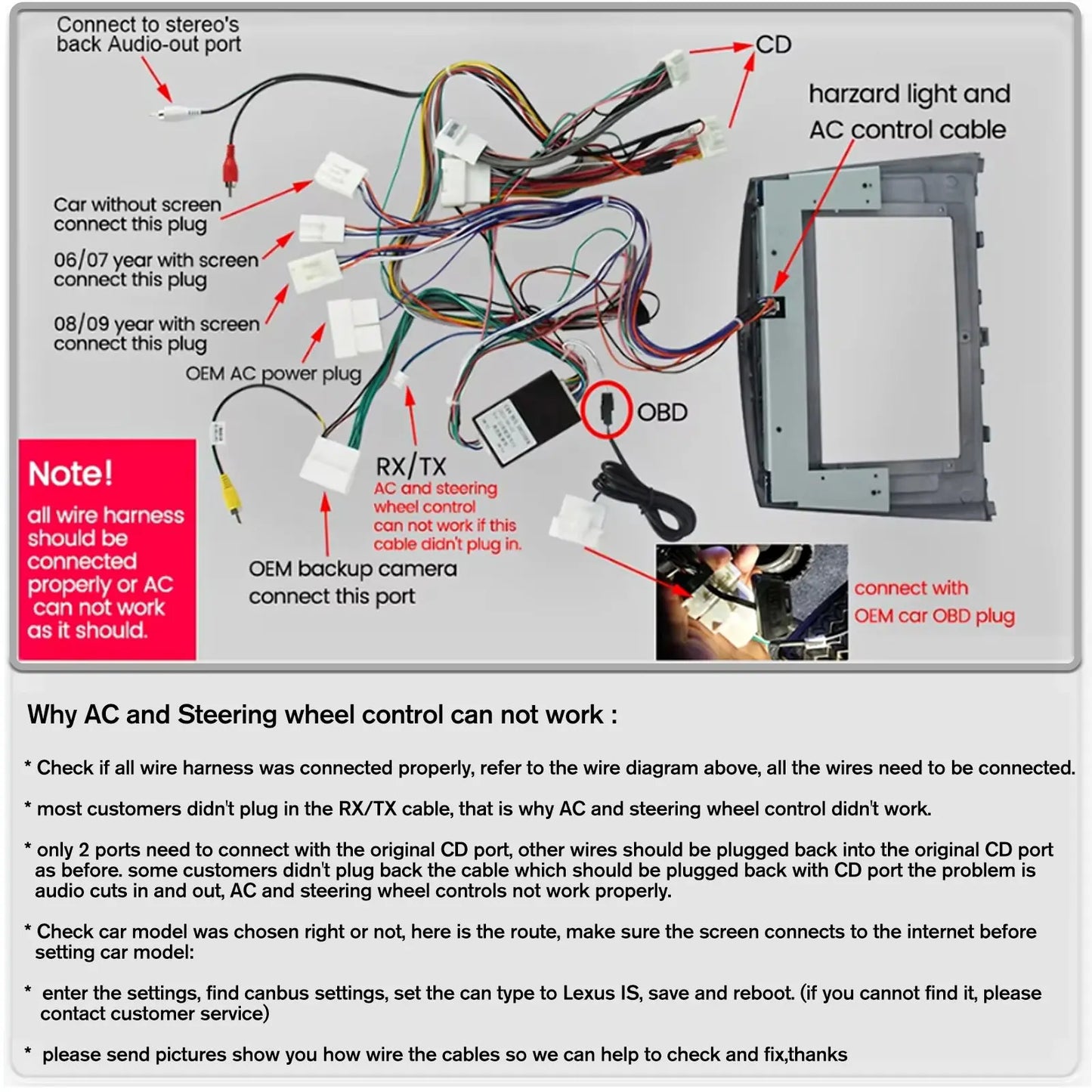 AWESAFE Car Stereo For Lexus IS250 IS300 IS200 IS220 IS350 2005-2012,Android 13 10'' Touchscreen Bluetooth Car Radio with Wireless Carplay & Android Auto AWESAFE