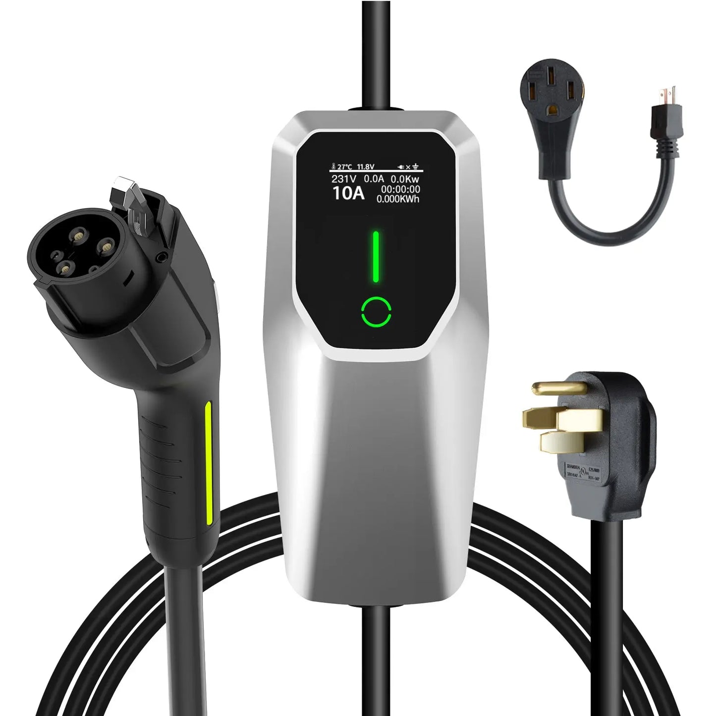 AWESAFE Portable Level 1 and Level 2 EV Charger 26ft Extension Charging Cable NEMA 14-50 5-15 for SAE-J1772 Electric Car Charging Station AWESAFE SHOP