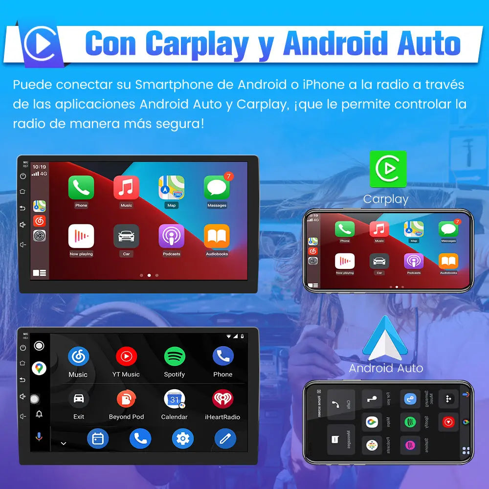 AWESAFE Radio de Coche Seat Ibiza 6J 2009-2013, Autoradio de 9 Pulgadas Pantalla Táctil,con WiFi/GPS/Bluetooth/DSP/RDS/USB/FM/24Temas, Apoyo Mandos Volante, Carplay/Android Auto AWESAFE