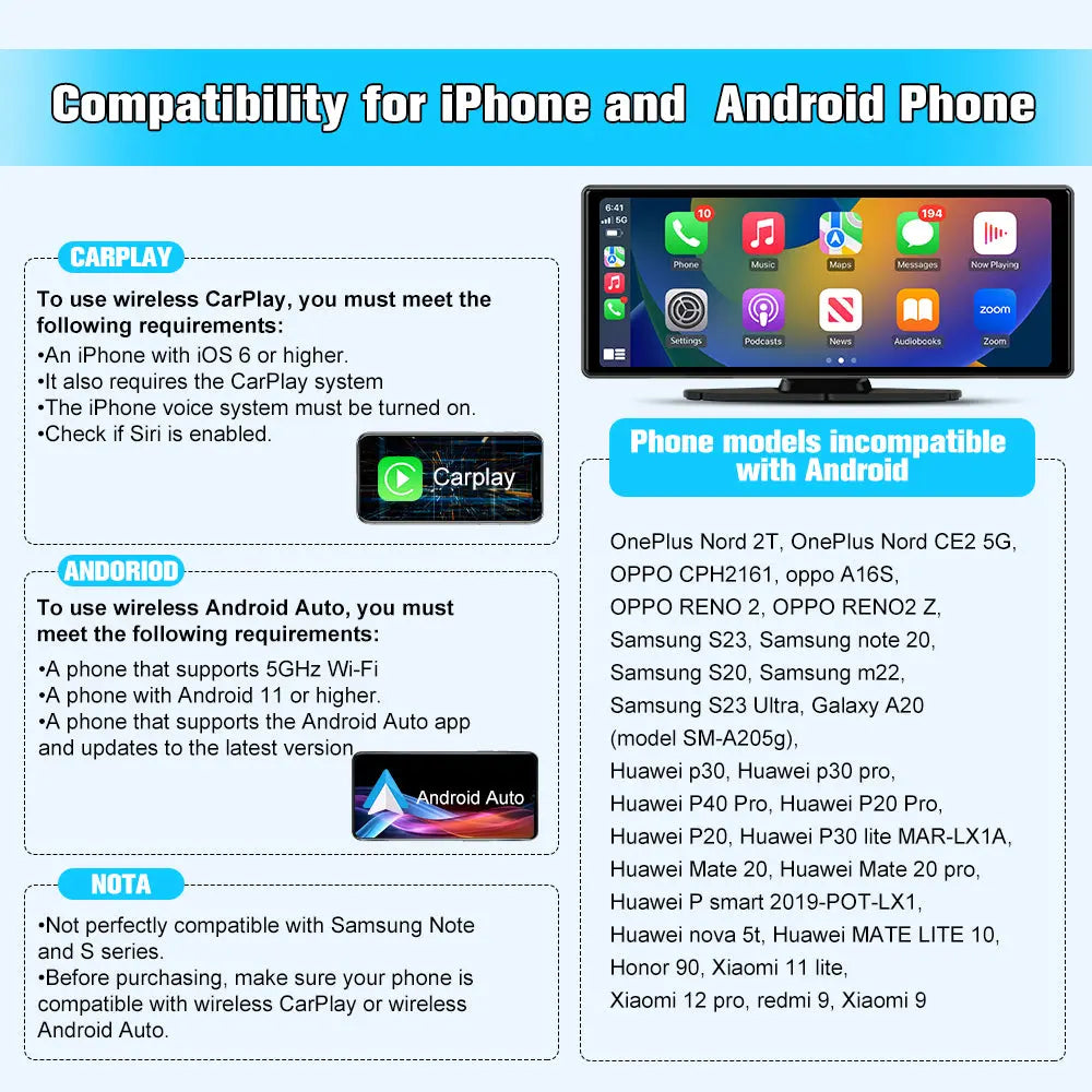 AWESAFE Wireless Carplay Android Auto AWESAFE SHOP