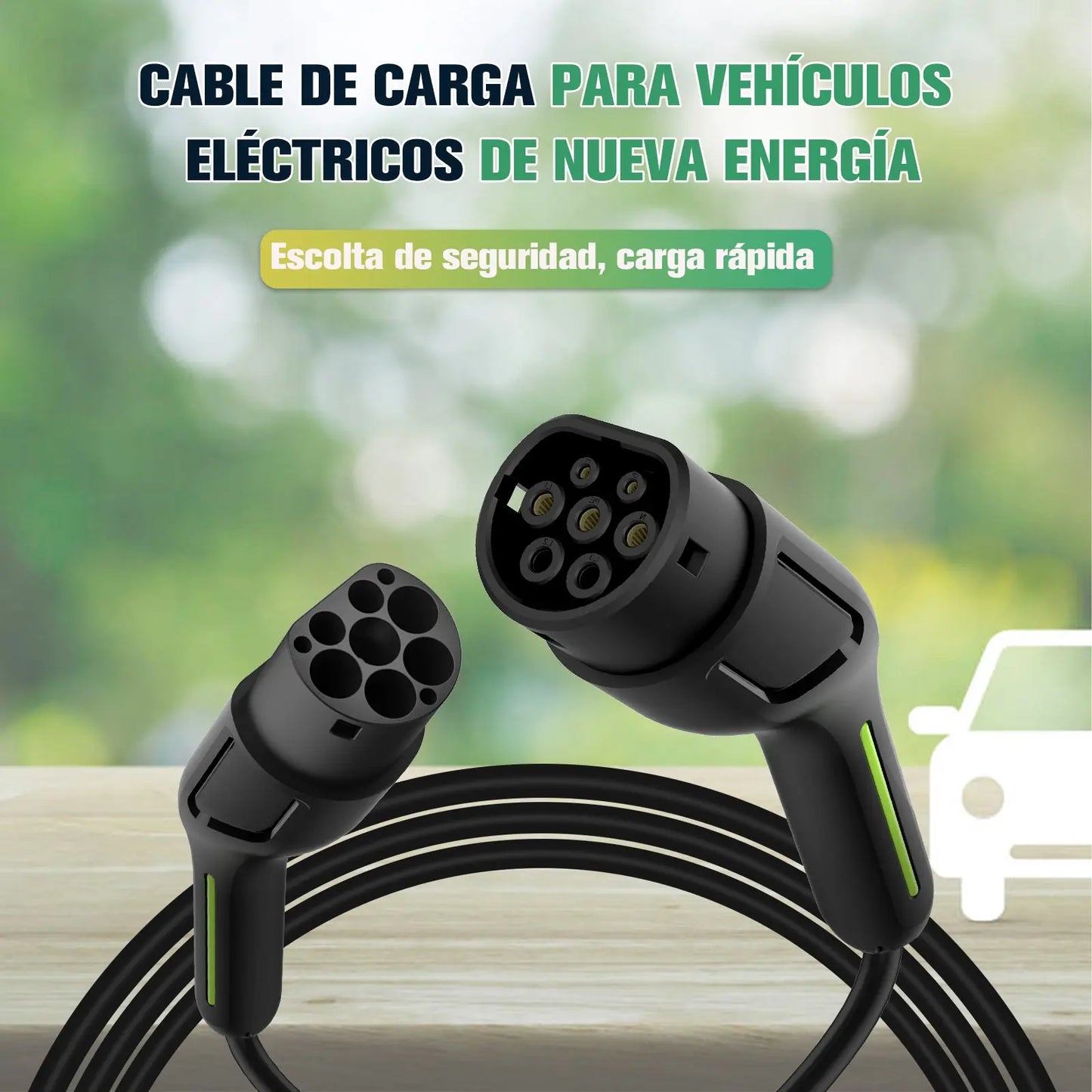 Cargador EV AWESAFE Works Adecuado para la mayoría de los automóviles Adecuado para >90% de los vehículos eléctricos estándar tipo 2 con enchufe lEC 62196-2 para vehículos eléctricos Grado de sellado lP65/IP5. AWESAFE