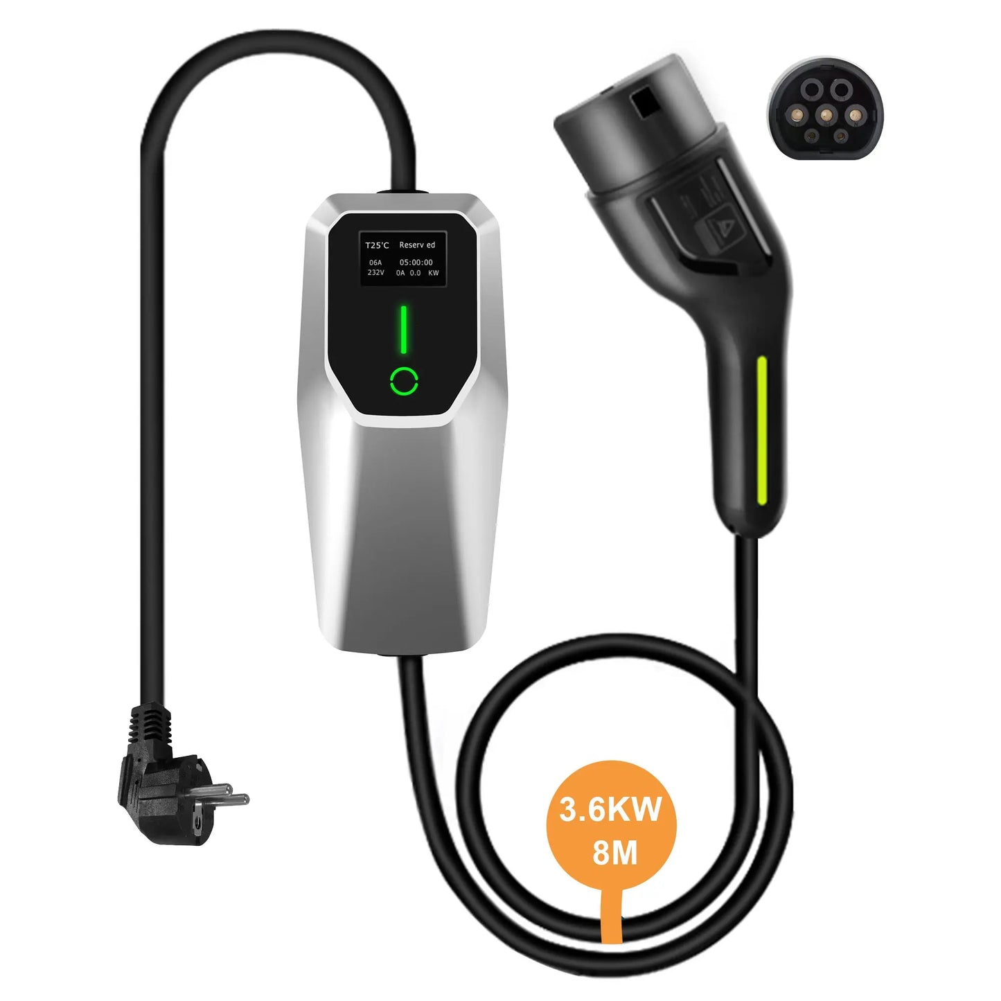 AWESAFE Tragbares EV-Ladeger (240V,16A)for véhicule électrique de type 2Wallbox mobile de pour véhicules électriques Degré d'étanchéité lP65/IP55 AWESAFE