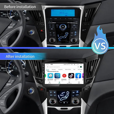 AWESAFE Android 10 Car Radio Stereo for Hyundai Sonata 2011-2014 with Built-in Wireless Apple CarPlay & Android Auto AWESAFE