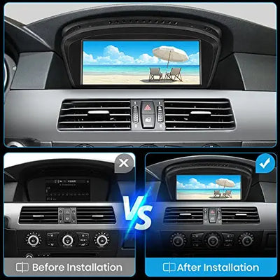 AWESAFE Car Radio Stereo Android for BMW 3 5 Series E60 E90 E93 8.8inch Screen Upgrade with Carplay Andriod Auto 2009-2012 CIC System AWESAFE