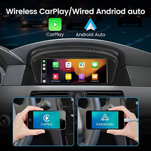 AWESAFE Car Radio Stereo Android for BMW 3 5 Series E60 E90 E93 8.8inch Screen Upgrade with Carplay Andriod Auto 2009-2012 CIC System AWESAFE