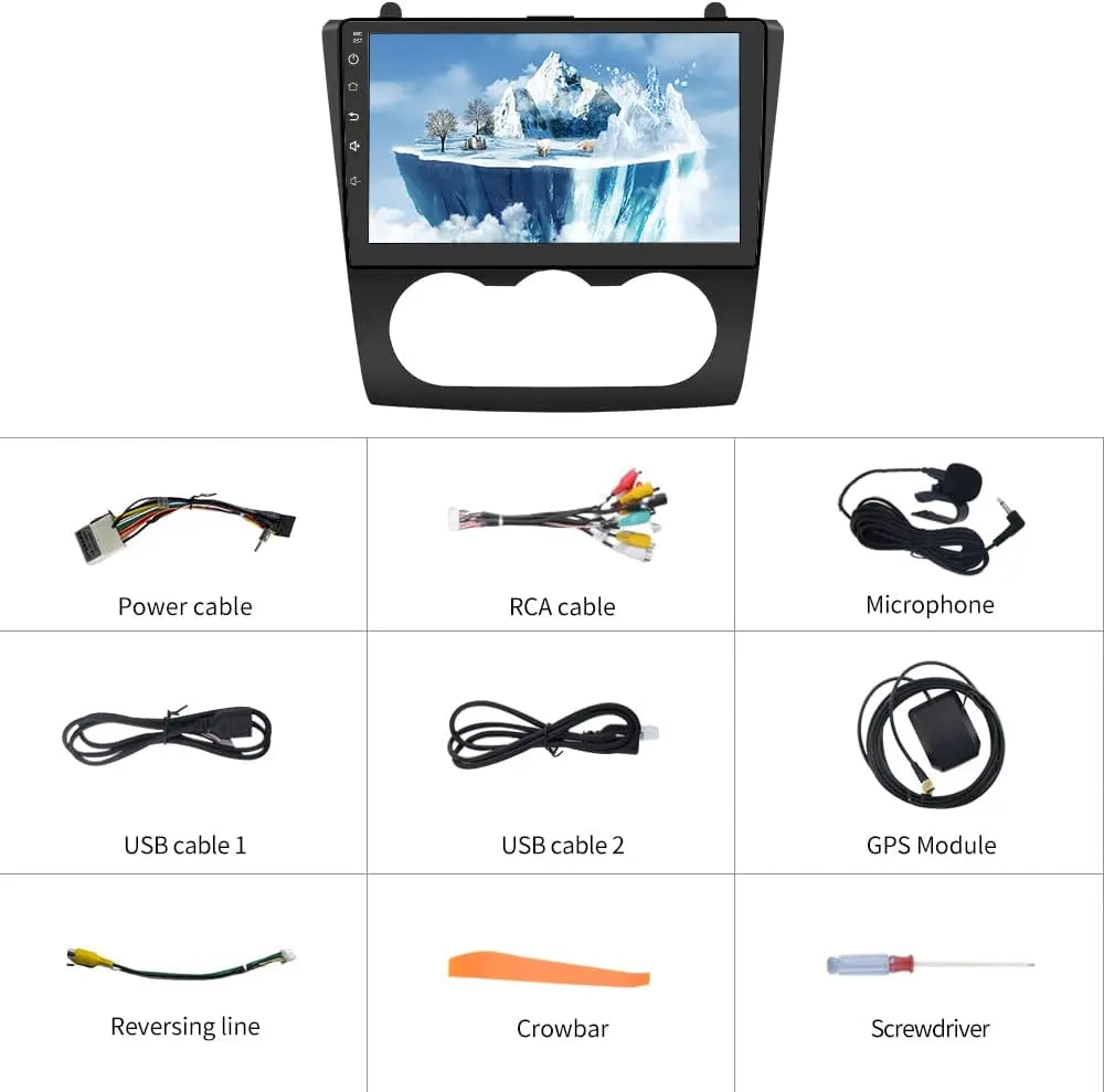 AWESAFE Car Radio Stereo for Nissan Teana Altima 2008-2012 with Built-in Wireless Apple CarPlay & Android Auto AWESAFE