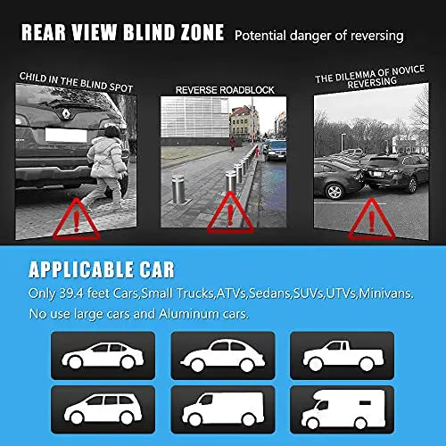 License Plate Frame Car Backup Camera, Rear View Camera 8 Bright LEDs Night Vision,Waterproof Reverse Camera 170° Wide View Angel for Universal Cars,SUV,Trucks,RV and More Brand: litillbuly