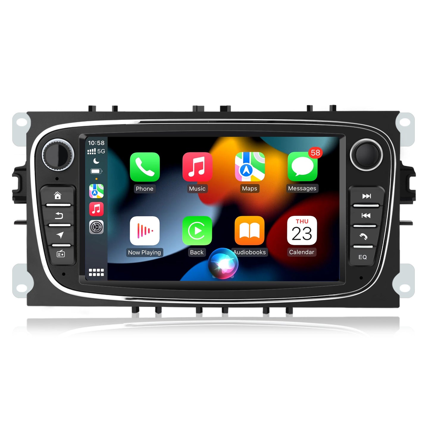 AWESAFE Android Autoradio pour Ford Focus C-Max S-Max Mondeo Kuga Galaxy, Carplay et Android Auto, 7 Pouces Écran Tactile USB/WiFi/FM RDS AWESAFE