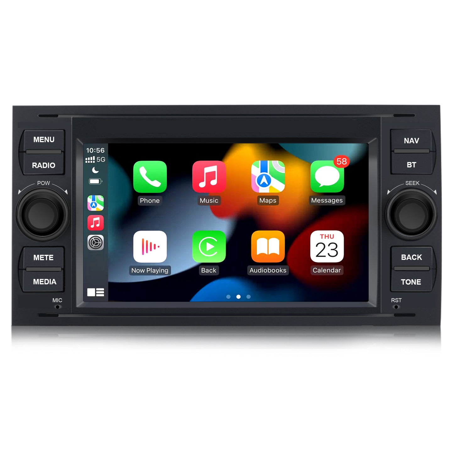 AWESAFE 7 Pollici Android 2G+32GB Autoradio 2 Din per Ford Focus Fiesta Kuga C/S-Max Fusion Transit Galaxy Mondeo (2005-2007) Car Radio con CarPlay Android Auto Bluetooth Vivavoce (Senza lettore CD) AWESAFE