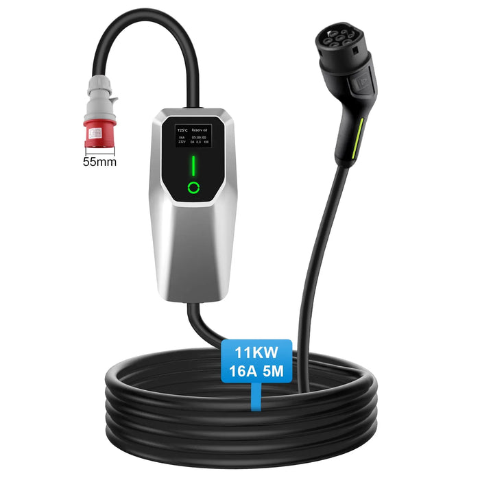 AWESAFE Tragbares EV-Ladeger per tipo di veicolo elettrico Wallbox mobile da 2 ,11 KW per veicoli elettrici Grado di impermeabilità lP65/IP55/1P54 AWESAFE