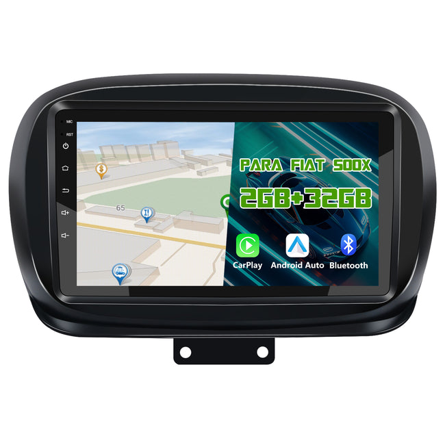 AWESAFE Android Car Stereo Para Fiat 500x 2014-2020 Sistema  Actualización de Radio de Pantalla Táctil con Carplay Inalámbrico Android Auto, Soporte Bluetooth WiFi Navegación GPS AWESAFE