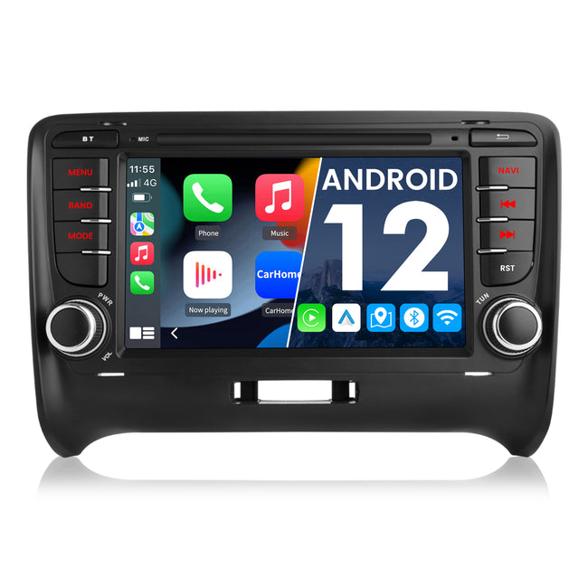 AWESAFE Autoradio für Audi TT 2006-2012, Android 12 System, 7 Zoll Touchscreen, 2G+32G, Unterstützt Navigation Carplay Android Auto Bluetooth WiFi AWESAFE