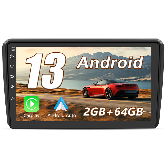 AWESAFE Android Car Stereo Para Audi A3 2006-2012 Sistema Actualización de Radio de Pantalla Táctil con Carplay Inalámbrico Android Auto, Soporte Bluetooth WiFi Navegación GPS AWESAFE