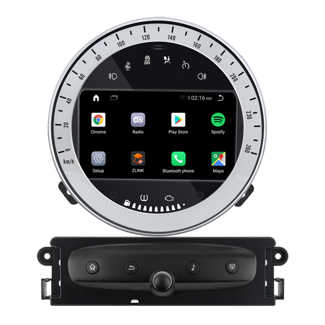 AWESAFE BMW MINI, 2010-2014, Android 15, Autoradio, kabelloses CarPlay, Android Auto, Bluetooth, 2GB+32GB