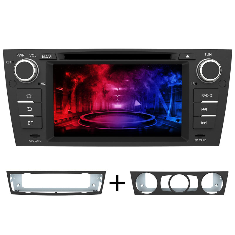 AWESAFE Android Car Stereo Para BMW 3er E90 E91 E92 E93(Depuis 2005) Sistema Actualización de Radio de Pantalla Táctil con Carplay Inalámbrico Android Auto, Soporte Bluetooth WiFi Navegación GPS AWESAFE