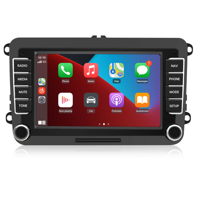 AWESAFE Autoradio Android 12 [2G+32GB] con Apple CarPlay/Android Auto per VW Golf 5 6 Plus Polo Passat Tiguan Seat, Car Radio GPS Bluetooth WIFI FM RDS EQ Comandi al Volante AWESAFE