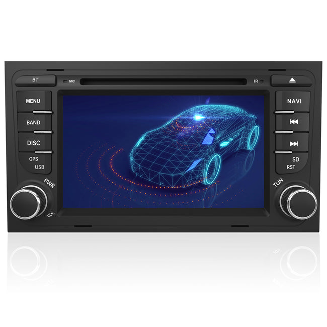 AWESAFE Android Car Stereo Para Audi Sistema Actualización de Radio de Pantalla Táctil con Carplay Inalámbrico Android Auto, Soporte Bluetooth WiFi Navegación GPS AWESAFE