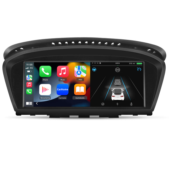 AWESAFE Autoradio Android per BMW Serie 5 E60 E61 E63 E64 Sistema di aggiornamento radio touch screen CCC 2003-2010 con Wireless Carplay Android Auto, supporto navigazione GPS Bluetooth WiFi AWESAFE