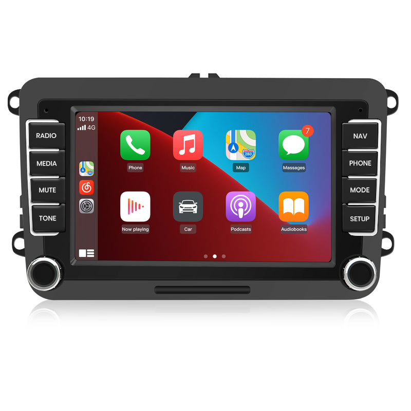 AWESAFE Android Car Stereo Para  VW Polo Golf Passat Seat Tiguan Touran Caddy EOS Sistema Actualización de Radio de Pantalla Táctil con Carplay Inalámbrico Android Auto, Soporte Bluetooth WiFi Navegación GPS AWESAFE